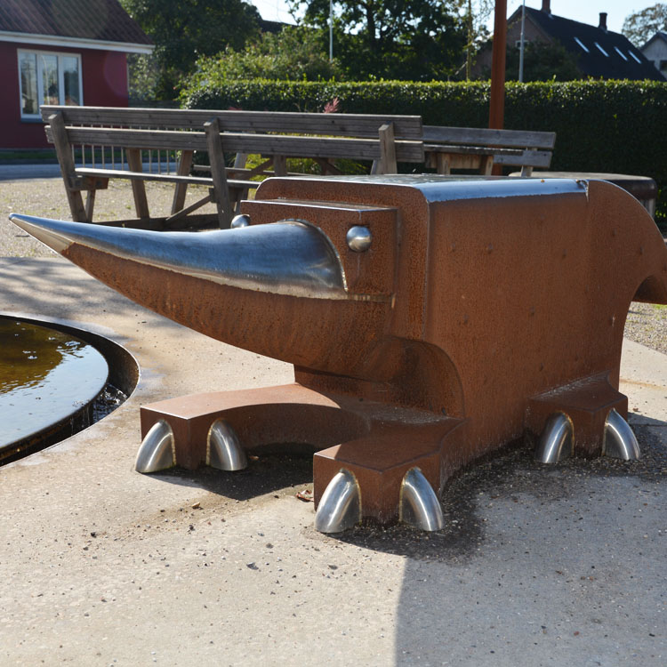 Corten kunstskulptur