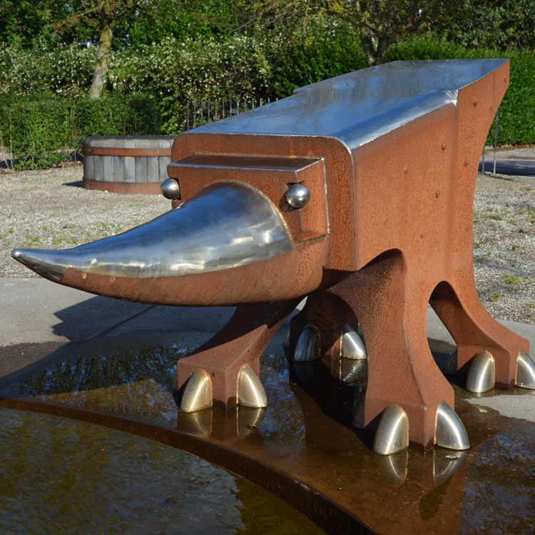 Corten kunstskulptur